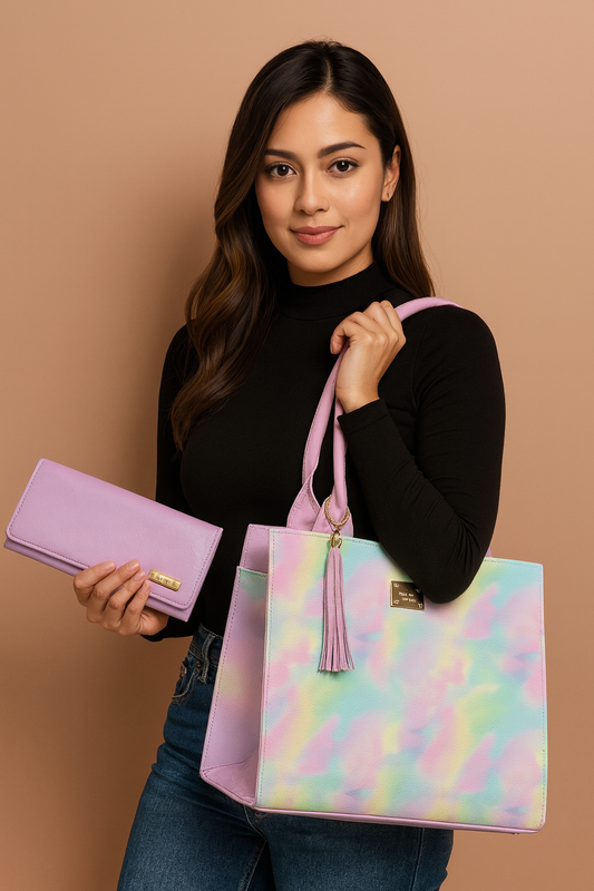 Bolsa de dama SAMARA elegante moderna pastel sintética alta calidad duradera exclusiva