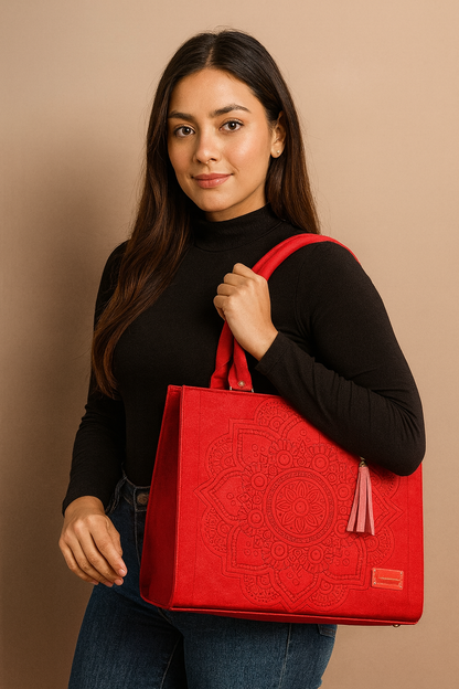 Bolsa de dama Mariana elegante moderna mandala sintética alta calidad duradera exclusiva