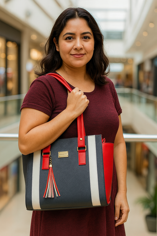 Bolsa de dama Alessandra elegante moderna grande exclusiva