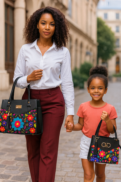 Dúo de bolsas de material sintetico alta caludad mamá e hija