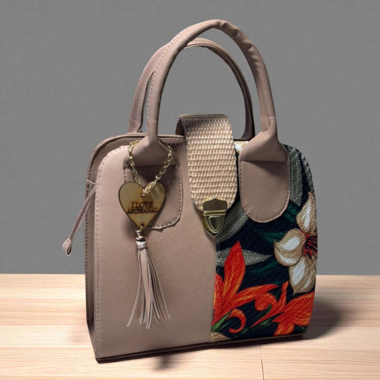 Bolsa DALIA Mediana Negra con Bordado de Girasoles | Artesanal, Elegante y Colorida | Moda Dama Casual y Formal