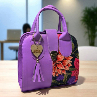 Bolsa DALIA Mediana Negra con Bordado de Girasoles | Artesanal, Elegante y Colorida | Moda Dama Casual y Formal