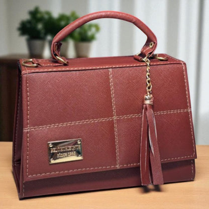 Bolsa DAMIANA Crossbody Rosa Pastel con Tassel – Mini Tote Elegante y Femenino