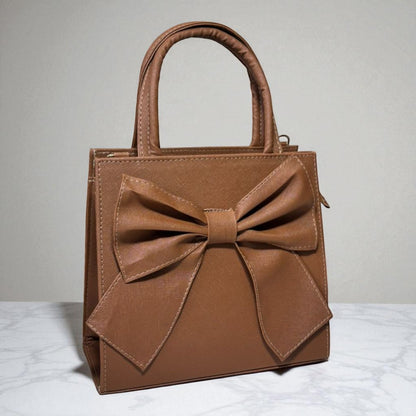 Bolsa DEBORA Mediana Lila con Moño Grande Elegante | Moderna y Femenina | Moda Dama Casual y Formal