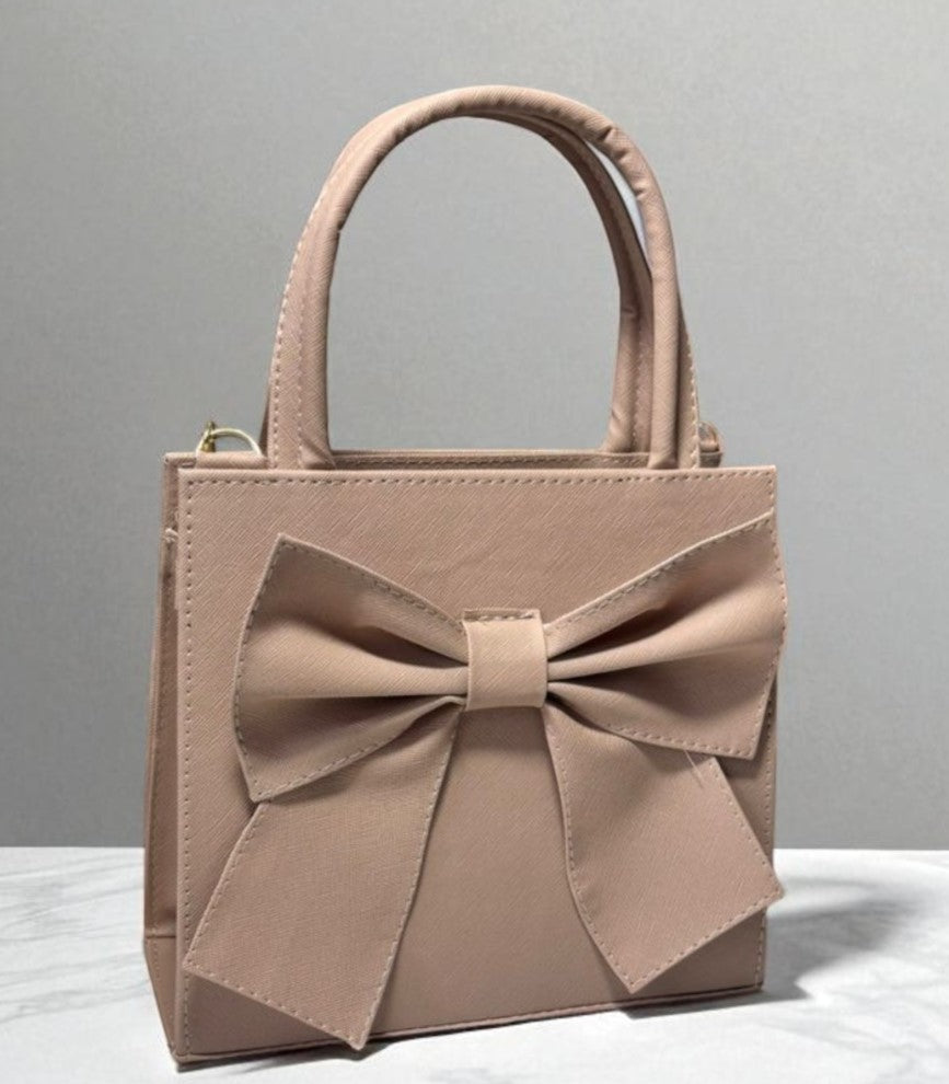 Bolsa DEBORA Mediana Lila con Moño Grande Elegante | Moderna y Femenina | Moda Dama Casual y Formal