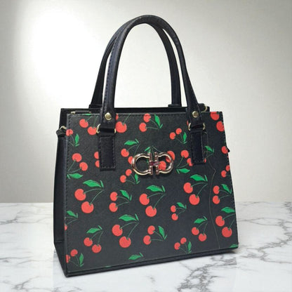 Bolsa ESTELA Mediana Blanca con Estampado de Besos | Moderna y Juvenil | Moda Dama Casual y Divertida