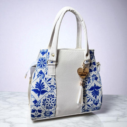 Bolsa GENOVEVA Mediana Negra con Bordado de Girasoles | Artesanal y Elegante | Moda Dama Casual y Oficina