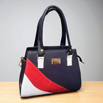 Bolsa ILIANA Mediana Beige con Detalles Verde y Blanco | Elegante y Moderna | Moda Dama Casual y Oficina