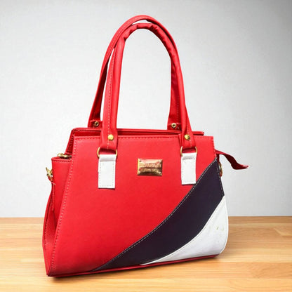 Bolsa ILIANA Mediana Beige con Detalles Verde y Blanco | Elegante y Moderna | Moda Dama Casual y Oficina