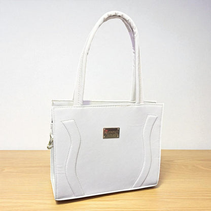 Bolsa INES Mediana Blanca Elegante de Dama | Formal y Casual | Ideal Oficina, Eventos y Uso Diario