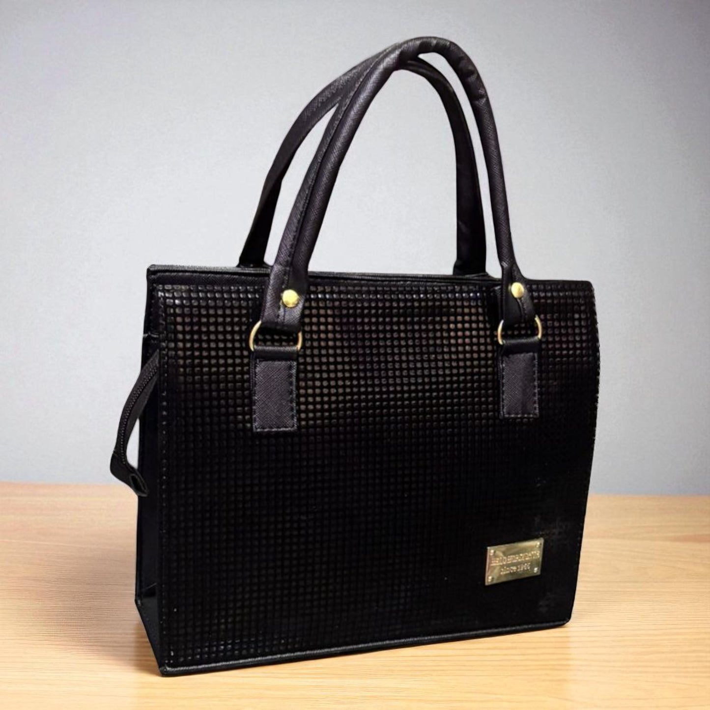 Bolsa IRMA Mediana Negra Elegante Tipo Ejecutiva | Dama Formal Casual | Ideal para Oficina o Uso Diario