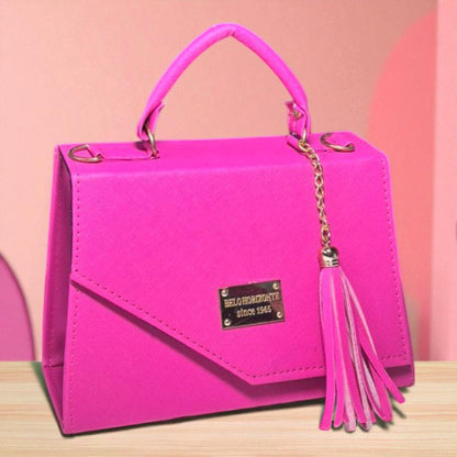 Bolsa LETICIA Crossbody Nude Acolchada con Tassel – Mini Tote Elegante y Versátil de Moda