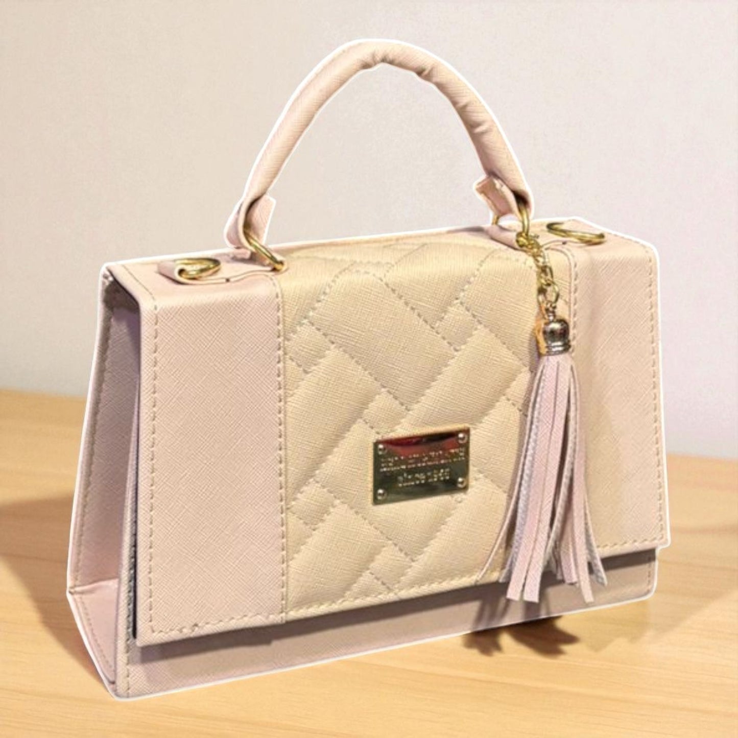 Bolsa LILIA Crossbody Lila con Estampado Tie-Dye Pastel y Tassel – Mini Tote Juvenil de Moda