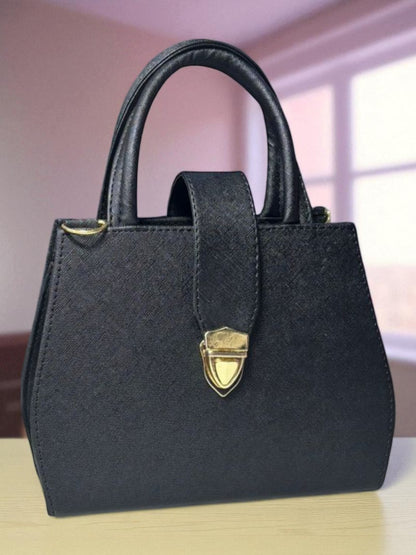 Bolsa MAGDA Crossbody Roja con Cierre Metálico Dorado – Mini Tote Elegante y Versátil de Moda