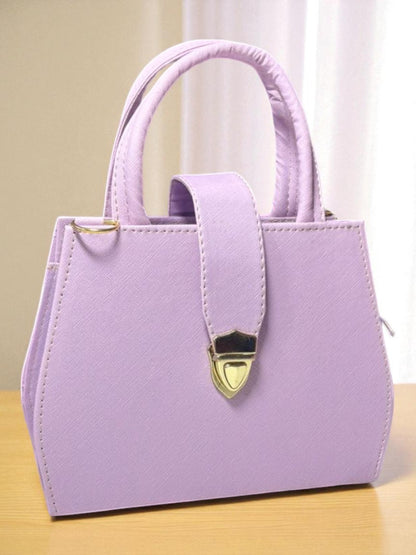 Bolsa MAGDA Crossbody Roja con Cierre Metálico Dorado – Mini Tote Elegante y Versátil de Moda