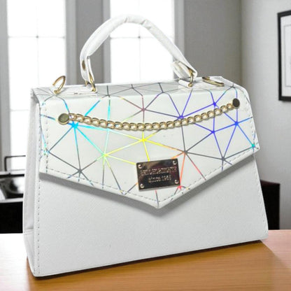 Bolsa MATILDE Crossbody Lila con Solapa Tie Dye Pastel y Cadena Dorada | Mini Elegante Juvenil de Moda