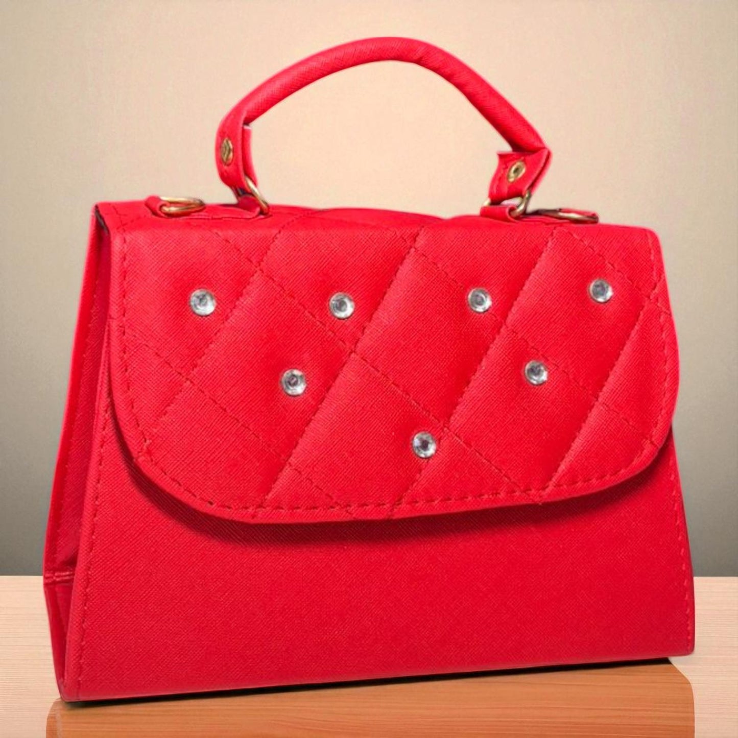 Bolsa NEREA Crossbody Lila Acolchada con Brillos Elegantes | Mini Bolsa de Moda Femenina