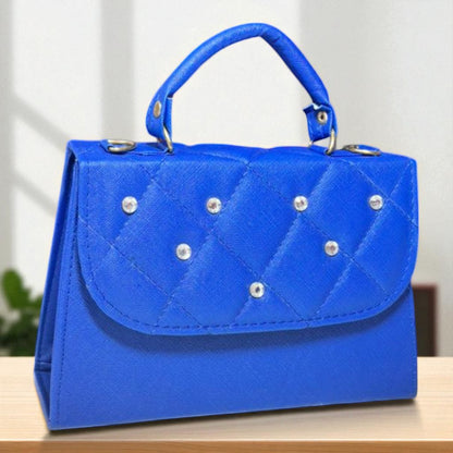 Bolsa NEREA Crossbody Lila Acolchada con Brillos Elegantes | Mini Bolsa de Moda Femenina