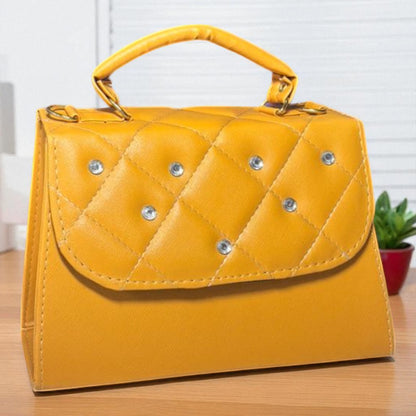 Bolsa NEREA Crossbody Lila Acolchada con Brillos Elegantes | Mini Bolsa de Moda Femenina