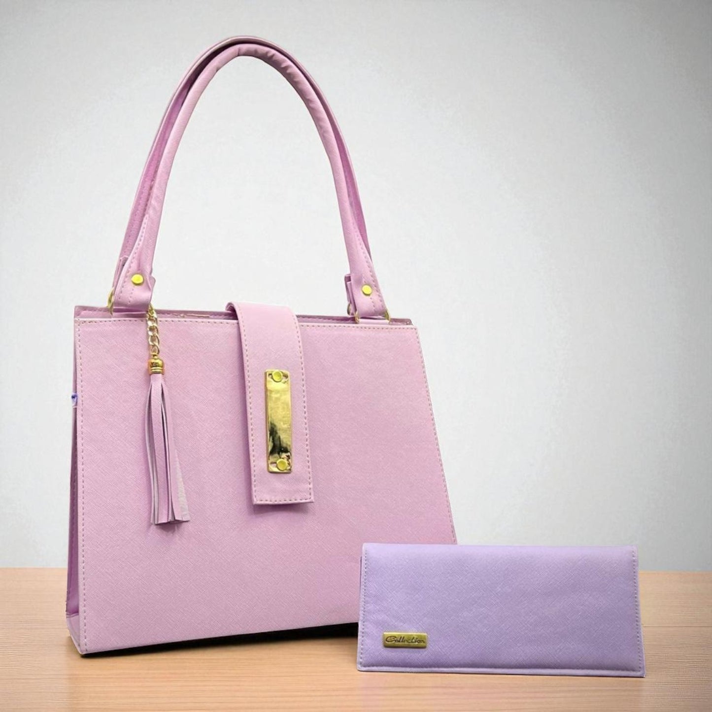 Bolsa de dama Loren elegante moderna grande beige sintética alta calidad exclusiva