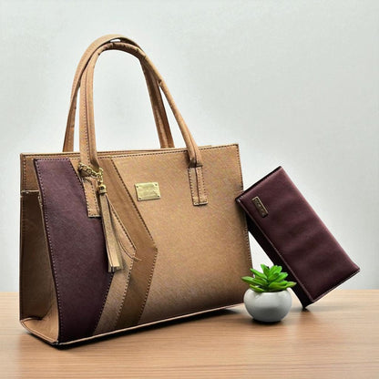 Bolsa de dama Paola elegante moderna grande negra sintética alta calidad duradera