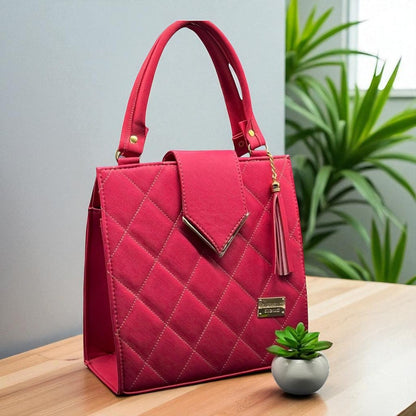 Bolsa de dama Danie elegante moderna acolchada café sintética alta calidad duradera