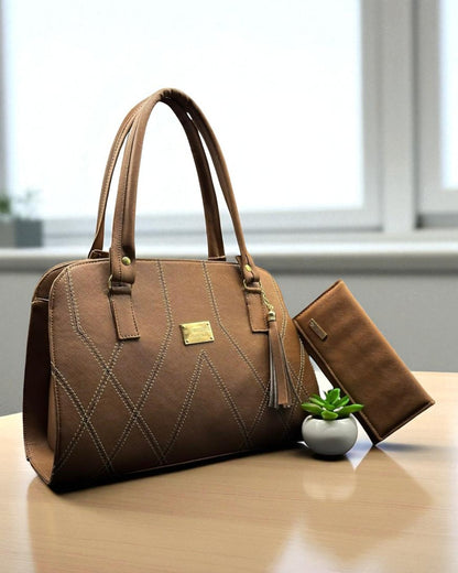 Bolsa de dama Gabriela elegante moderna grande blanca sintética alta calidad duradera