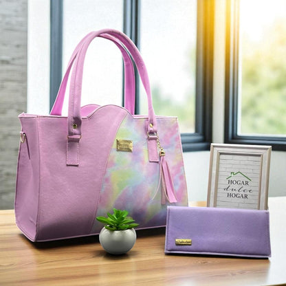 Bolsa de dama Camila elegante moderna estampado vaquita sintética alta calidad duradera