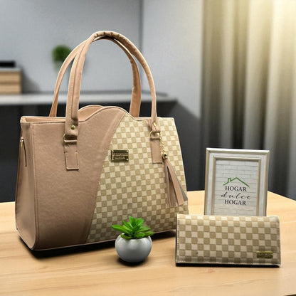 Bolsa de dama Camila elegante moderna estampado vaquita sintética alta calidad duradera