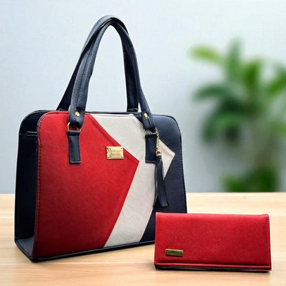 Bolsa de dama Karla elegante moderna tricolor sintética alta calidad duradera exclusiva