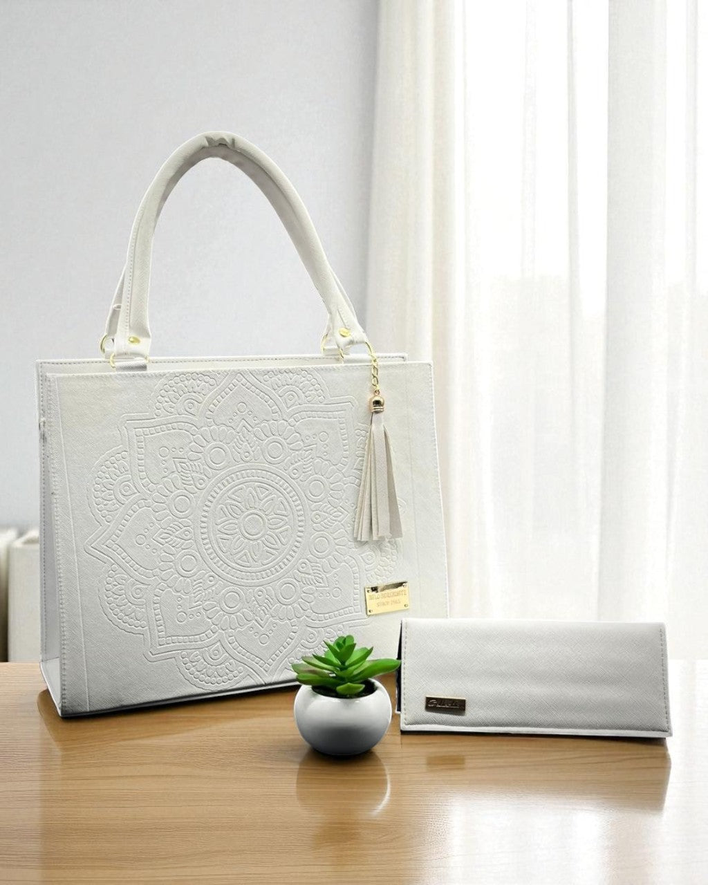 Bolsa de dama Mariana elegante moderna mandala sintética alta calidad duradera exclusiva