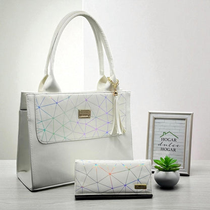 Bolsa de dama Isabela elegante moderna negra sintética alta calidad duradera exclusiva