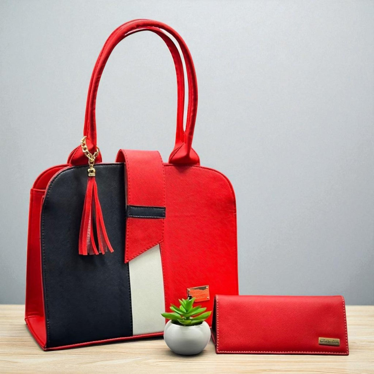 Bolsa de dama Emilia azul elegante moderna sintética alta calidad duradera exclusiva