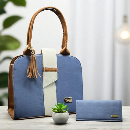 Bolsa de dama Emilia azul elegante moderna sintética alta calidad duradera exclusiva