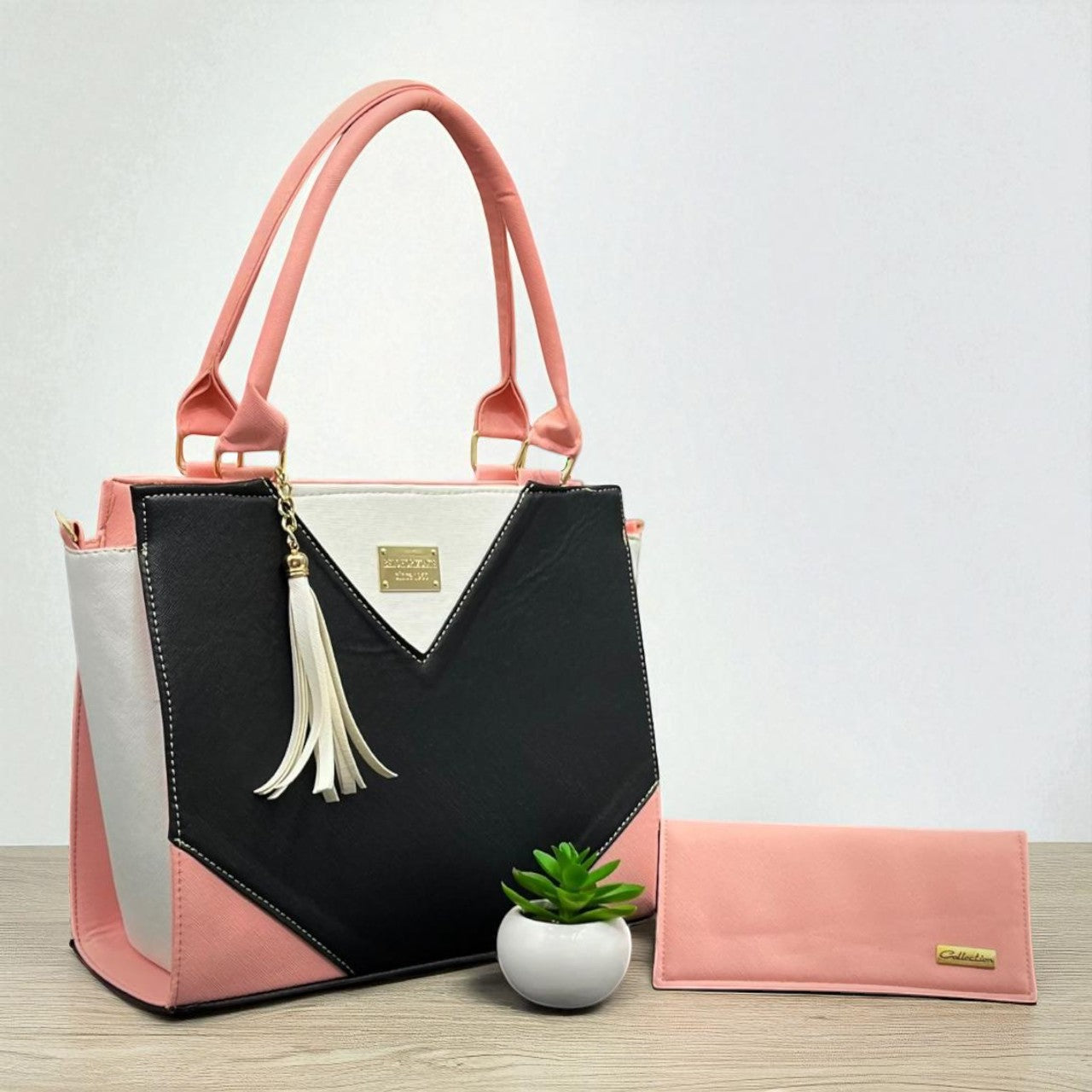 Bolsa de dama ROMINA elegante moderna roja sintética alta calidad duradera