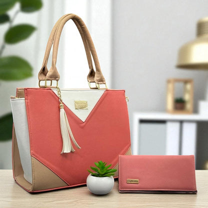 Bolsa de dama ROMINA elegante moderna roja sintética alta calidad duradera