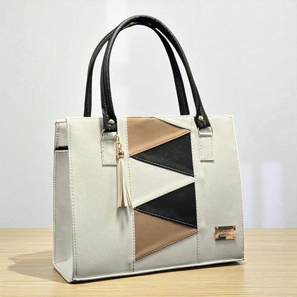 Bolsa Azteca  Sintética de Alta Calidad con Diseño Geométrico Moderno Elegante