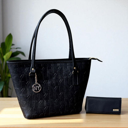 Bolsa tote dama ALEJANDRA elegante gris café NY grande asas largas moderna resistente