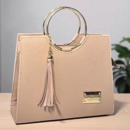 Bolsa de dama Victoria elegante moderna exclusiva negra sintética alta calidad duradera