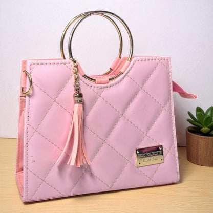 Bolsa de dama Victoria elegante moderna exclusiva negra sintética alta calidad duradera