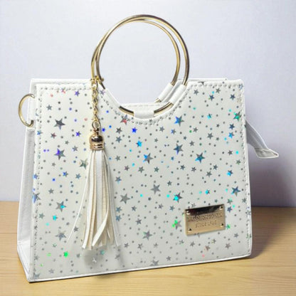 Bolsa de dama Victoria elegante moderna exclusiva negra sintética alta calidad duradera