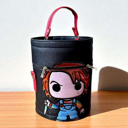 Bolsa de dama Personajes divertida moderna exclusiva morada sintética alta calidad duradera