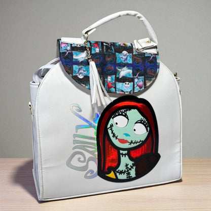 MOCHILA de dama Personajes divertida moderna exclusiva morada sintética alta calidad duradera