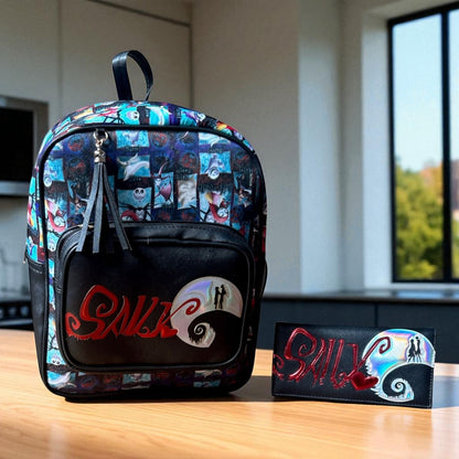 MOCHILA de dama Personajes divertida moderna exclusiva morada sintética alta calidad duradera