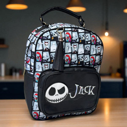 MOCHILA de dama Personajes divertida moderna exclusiva morada sintética alta calidad duradera