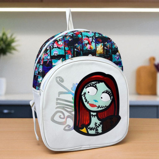 MOCHILA de dama Personajes divertida moderna exclusiva morada sintética alta calidad duradera