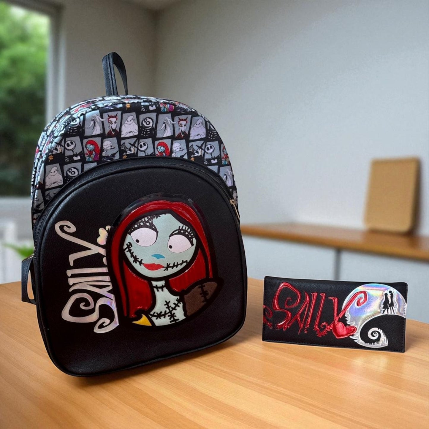 MOCHILA de dama Personajes divertida moderna exclusiva morada sintética alta calidad duradera