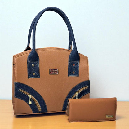 Bolsa de dama AIDEE café elegante con cierres frontales, resistente, moderna, ideal revender