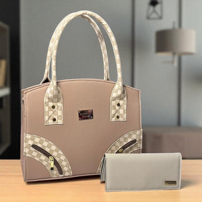 Bolsa de dama AIDEE café elegante con cierres frontales, resistente, moderna, ideal revender