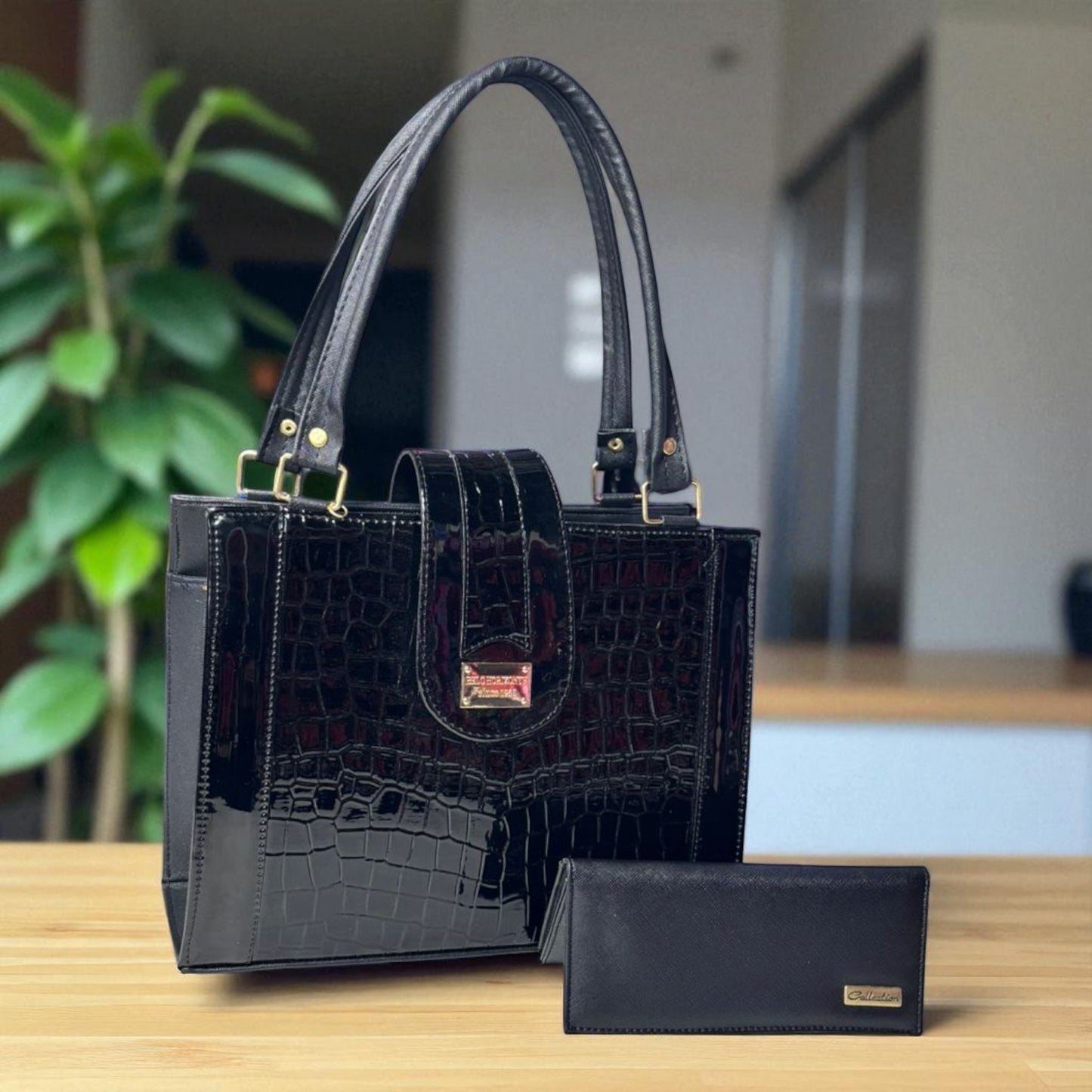 Bolsa de dama LIZETH elegante nude beige croco asa larga colgar hombro moda